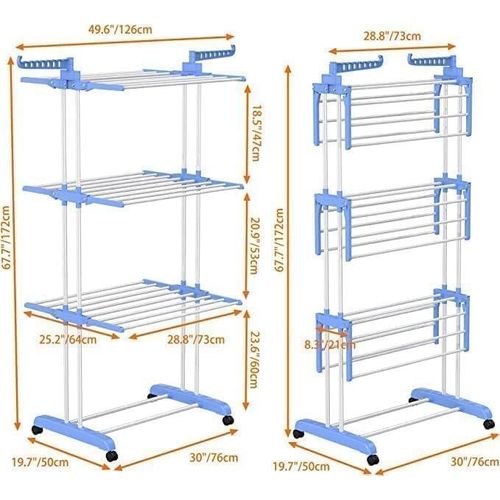 Clothes drying rack 4 Tier - Foldable heavy duty rack