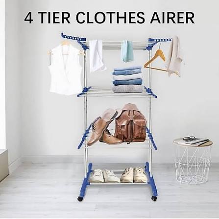 Clothes drying rack 4 Tier - Foldable heavy duty rack