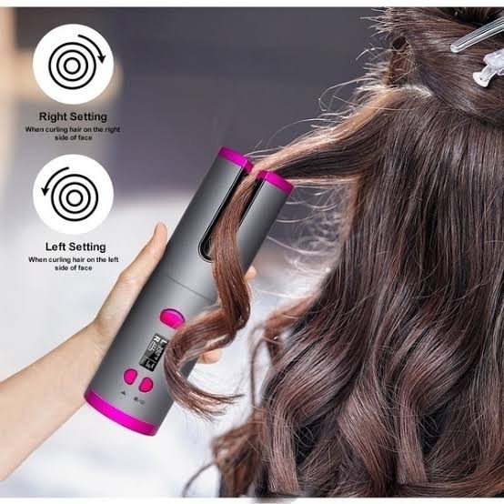 Cordless Automatic Hair Curler Portable Electric Wand Curling Iron Rechargeable