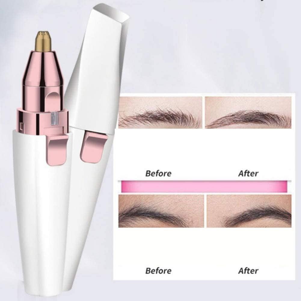 Rechargeable Eyebrow Hair Remover with LED Light & Digital Display