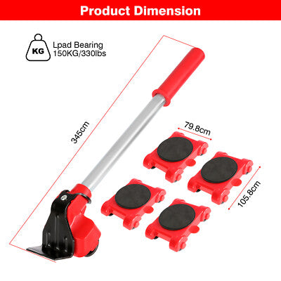 Heavy Duty Furniture Moving Roller - Furniture Lifter Sliders Set