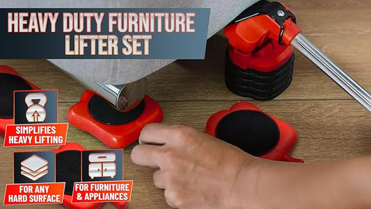 Heavy Duty Furniture Moving Roller - Furniture Lifter Sliders Set